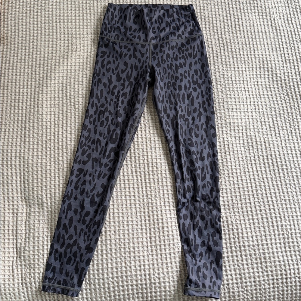 Carbon38 Gray and Black Animal Print Leggings